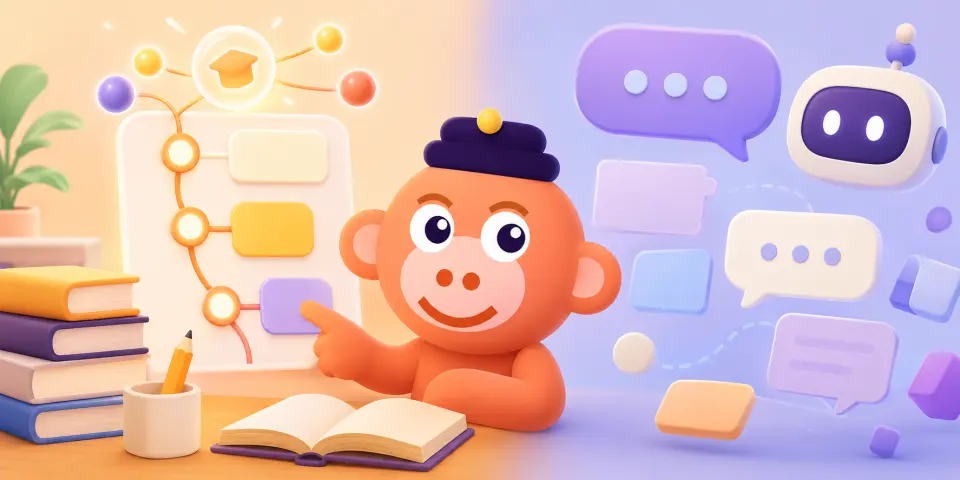 Illustration for AI Tutor vs AI Chatbot